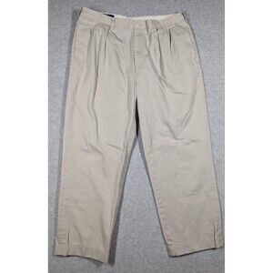 Polo Ralph Lauren Men Pants Size‎ 38x27 Andrew Straight Pleated Front Folded Hem